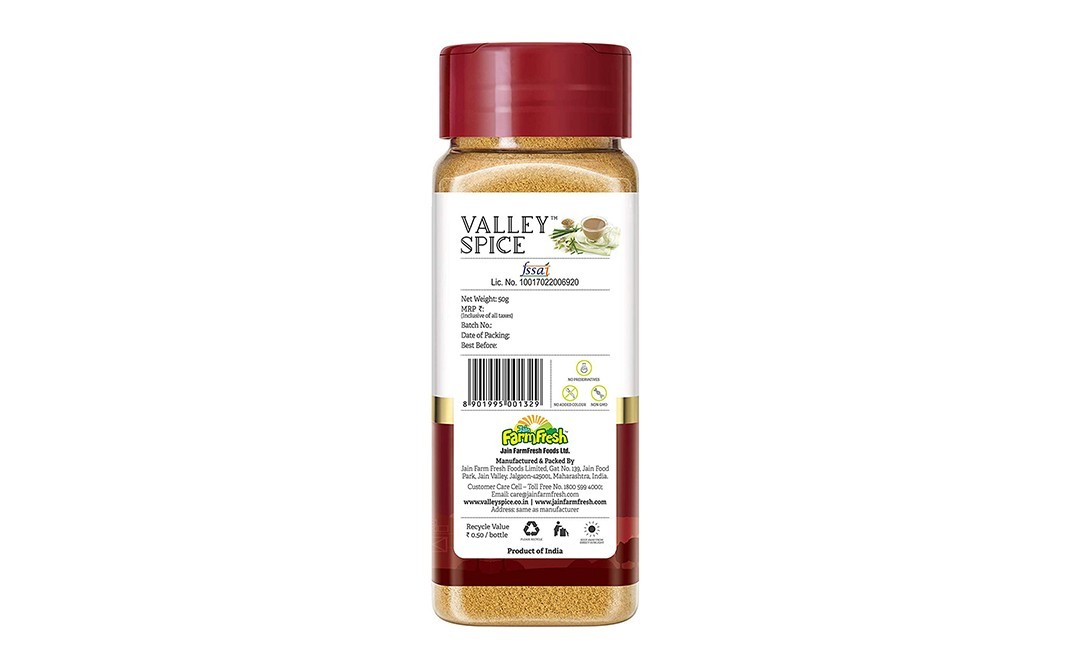 Valley Spice Chai Masala Lemongrass    Plastic Bottle  50 grams